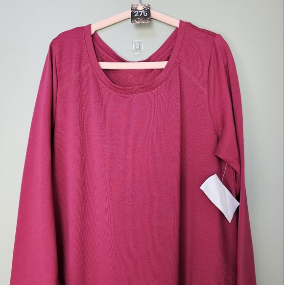 LOGO by Lori Goldstein Regular Jersey Scoop Neck Dress, Size Small - Picture 4 of 8